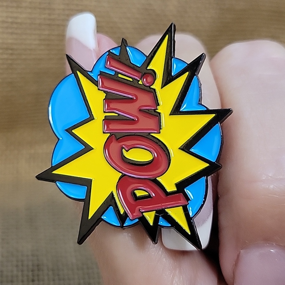 COMIC BOOK POW PIN